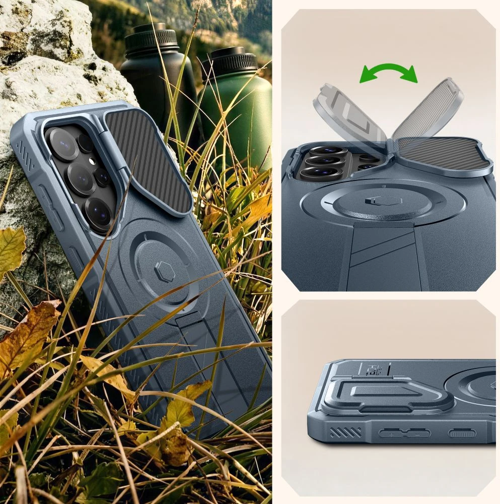 Dėklas Tech-Protect KEVLAR MAGSAFE 2-SET GALAXY S26 ULTRA MĖLYNAS