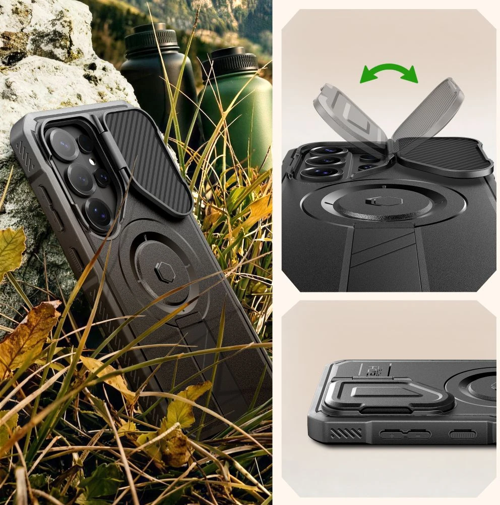 Dėklas Tech-Protect KEVLAR MAGSAFE 2-SET GALAXY S26 ULTRA Juodas