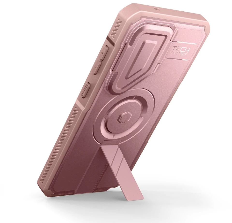 Dėklas Tech-Protect KEVLAR MAGSAFE 2-SET GALAXY S26 ULTRA ROŽINIS