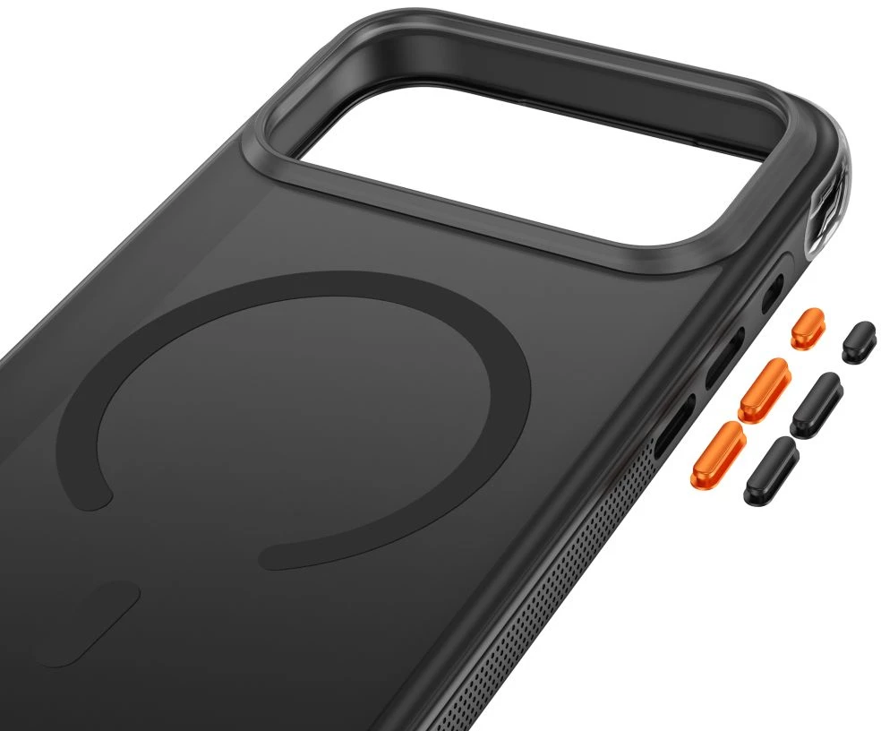 Dėklas Tech-Protect MAGAIR MAGSAFE CC iPhone 17 PRO / 18 PRO MATINIS Juodas