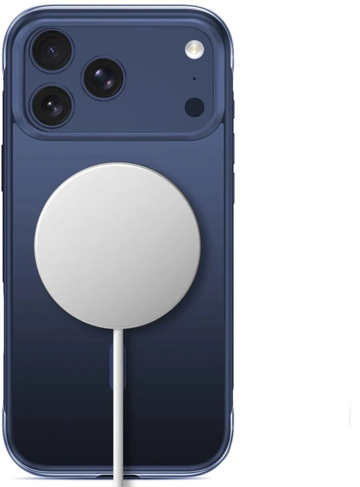 Dėklas Tech-Protect MAGAIR STAND MagSafe CC iPhone 17 PRO MAX / 18 PRO MAX MATINIS TAMSIAI MĖLYNAS