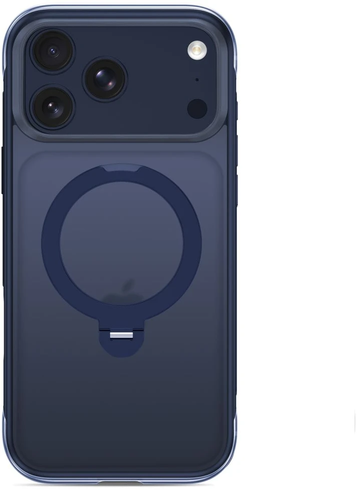 Dėklas Tech-Protect MAGAIR STAND MagSafe CC iPhone 17 PRO MAX / 18 PRO MAX MATINIS TAMSIAI MĖLYNAS