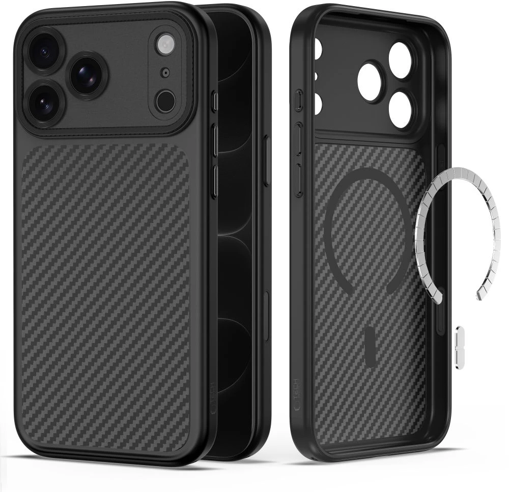 Dėklas Tech-Protect MAGCAM MagSafe iPhone 17 Pro Max / 18 Pro Max ANGLIES Juodas