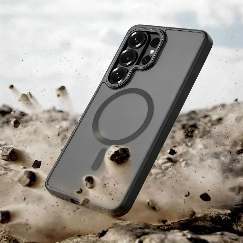 Dėklas Tech-Protect MagCam MagSafe Samsung Galaxy S26 Ultra Matte juodos spalvos