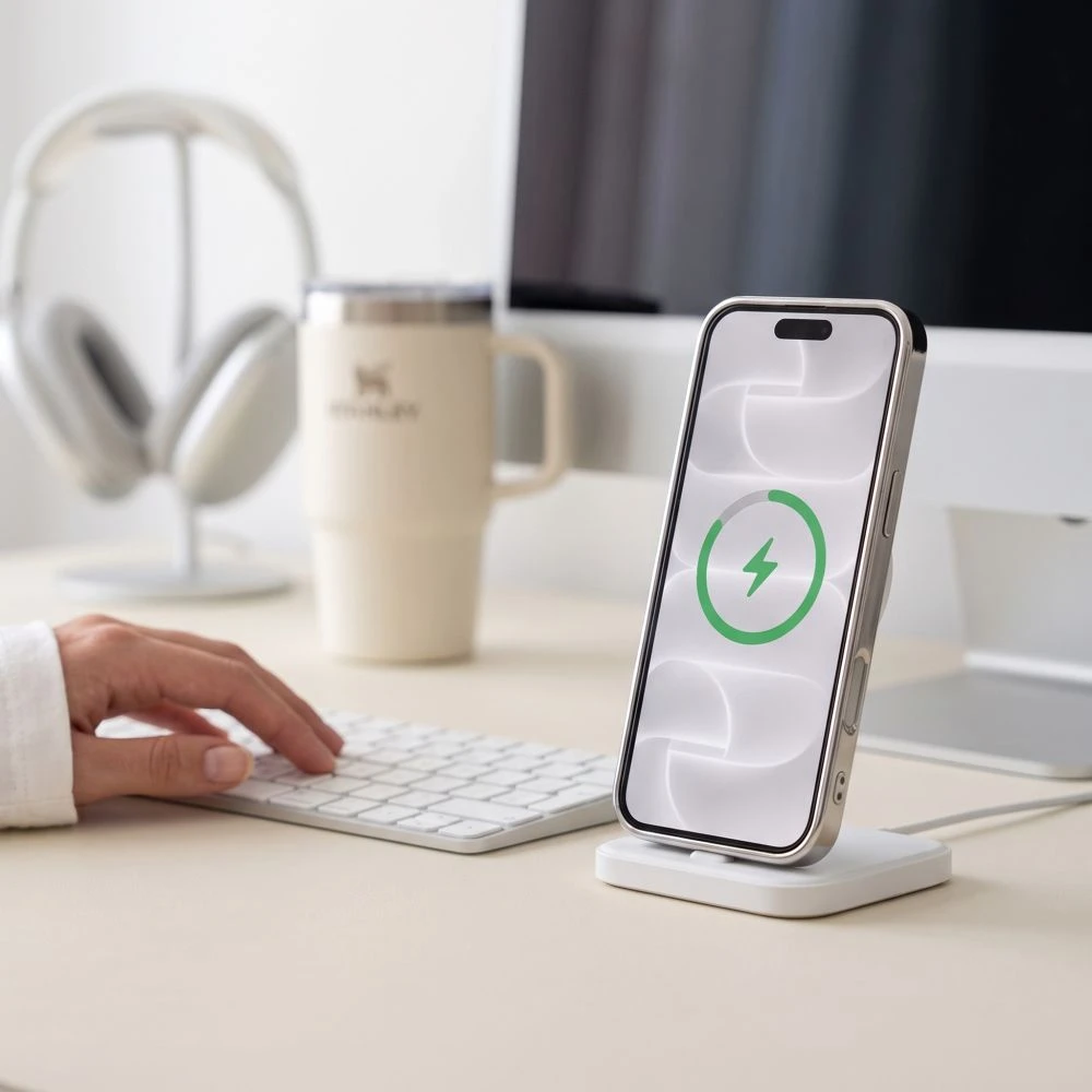 Dėklas Tech-Protect MAGFLEX MagSafe iPhone 17 PRO / 18 PRO BLIZGUS SIDABRINIS