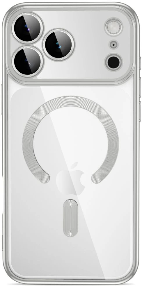 Dėklas Tech-Protect MAGFLEX MagSafe iPhone 17 PRO / 18 PRO BLIZGUS SIDABRINIS