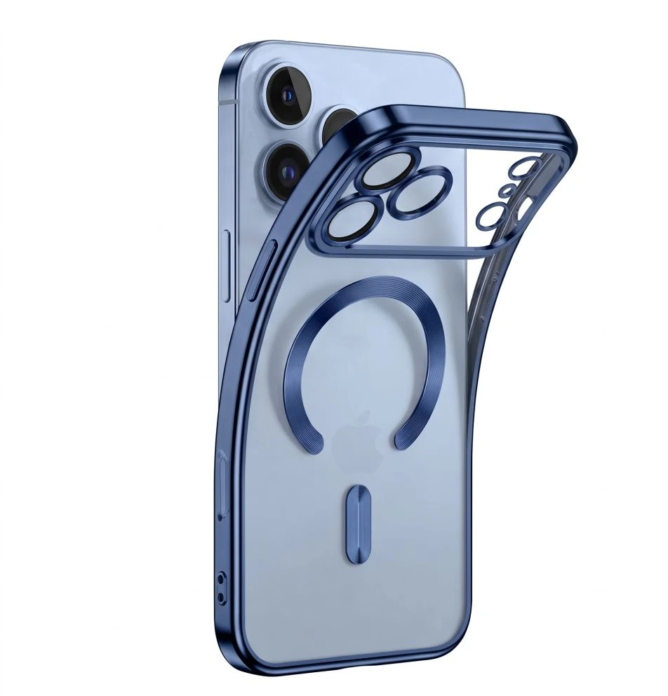Dėklas Tech-Protect MAGFLEX MagSafe iPhone 17 PRO MAX / 18 PRO MAX BLIZGUS ŠVIESIAI MĖLYNAS