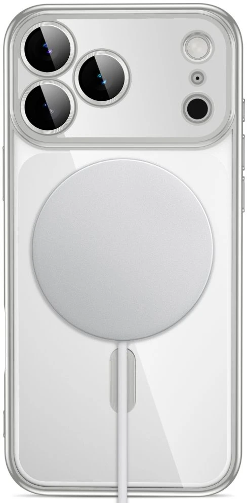 Dėklas Tech-Protect MAGFLEX MagSafe iPhone 17 PRO / 18 PRO BLIZGUS SIDABRINIS