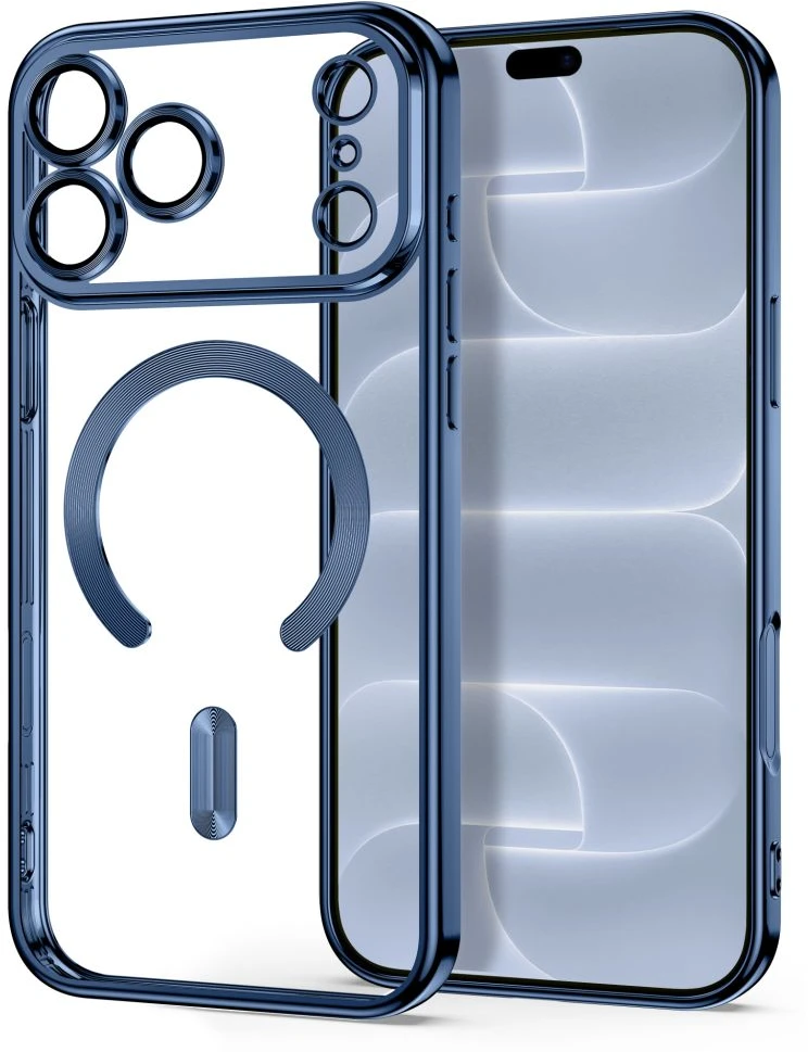 Dėklas Tech-Protect MAGFLEX MagSafe iPhone 17 PRO MAX / 18 PRO MAX BLIZGUS ŠVIESIAI MĖLYNAS