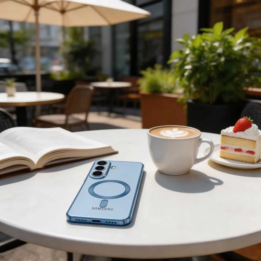 Dėklas Tech-Protect MAGFLEX MagSafe Samsung Galaxy S26 DANGTELIS DANGUS ŽYDRAS
