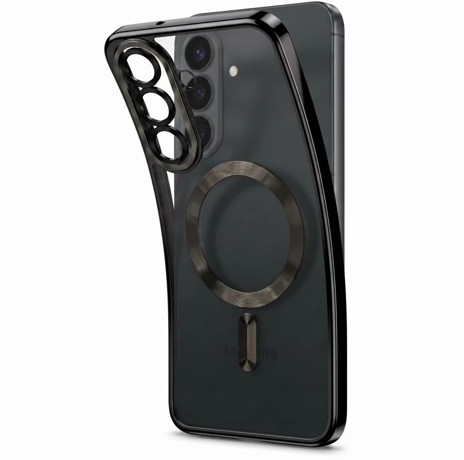 Dėklas TECH-PROTECT MAGFLEX MagSafe Samsung Galaxy S26 FE BLIZGUS juodos spalvos