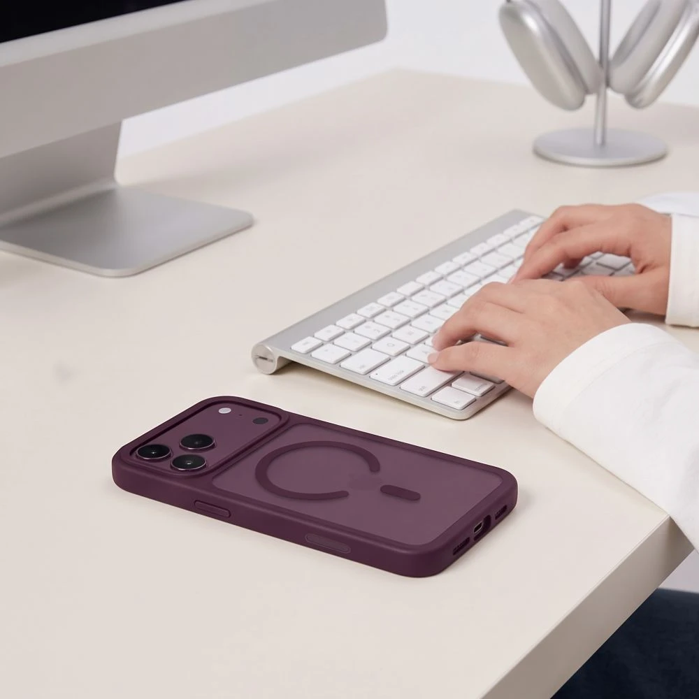 Dėklas Tech-Protect MagMat MagSafe CC iPhone 17 Pro Max / 18 Pro Max MATINIS BORDINIS