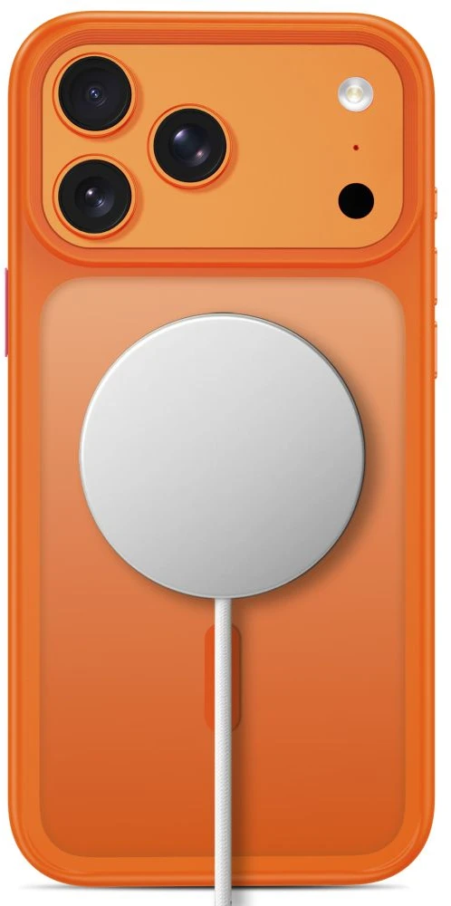 Dėklas Tech-Protect MagMat MagSafe CC iPhone 17 Pro / 18 Pro MATINIS COSMIC Oranžinis