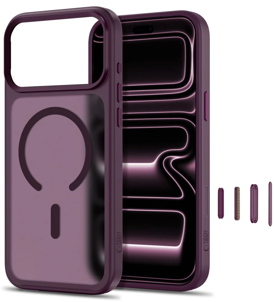 Dėklas Tech-Protect MagMat MagSafe CC iPhone 17 Pro Max / 18 Pro Max MATINIS BORDINIS