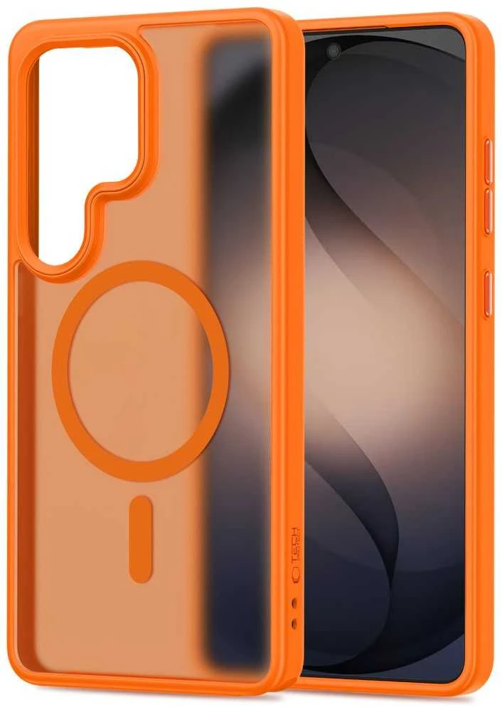 Dėklas Tech-Protect MagMat MagSafe Samsung Galaxy S26 Ultra Matte oranžinės spalvos