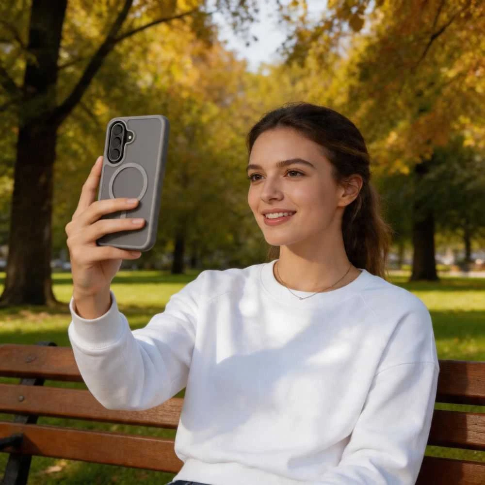 Dėklas „Tech-Protect MAGMAT MagSafe“ „Samsung Galaxy A57 5G“ rytinis telefonas