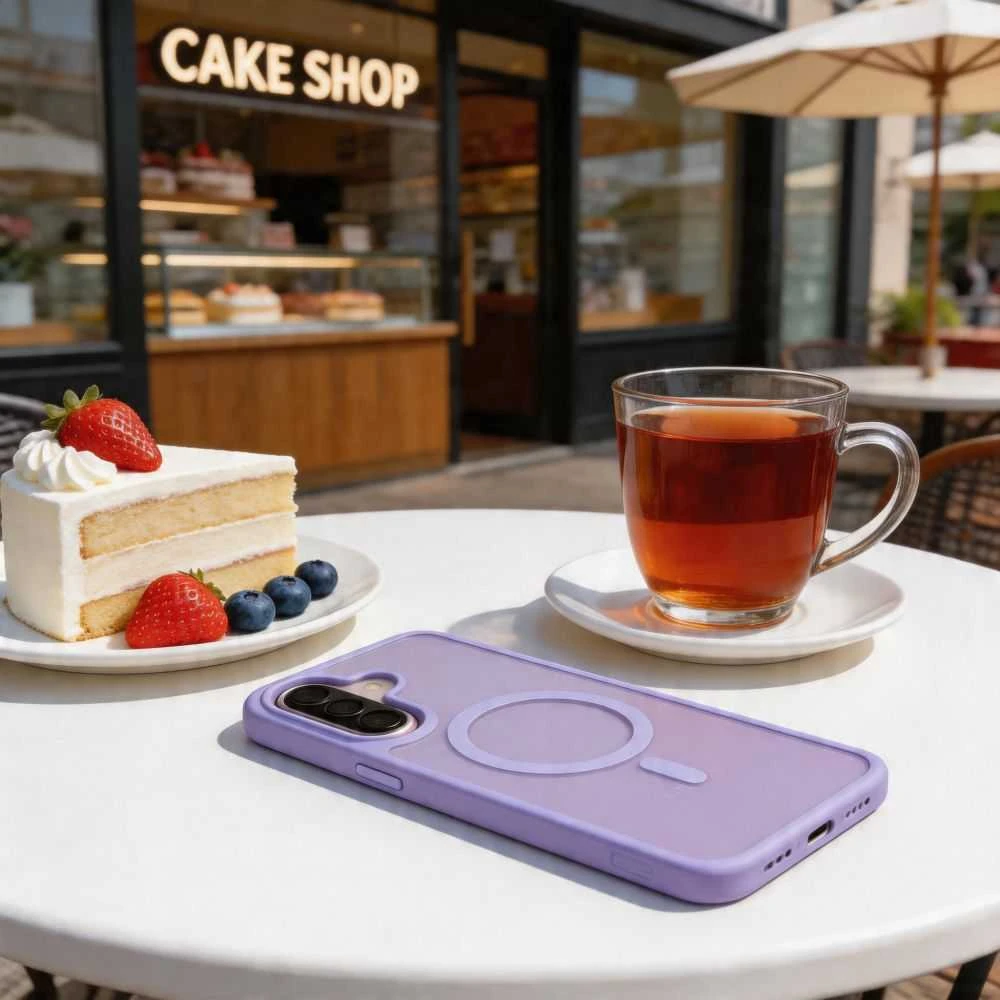 Dėklas Tech-Protect MAGMAT MagSafe Samsung Galaxy A57 5G MATINIS ALYVINIS
