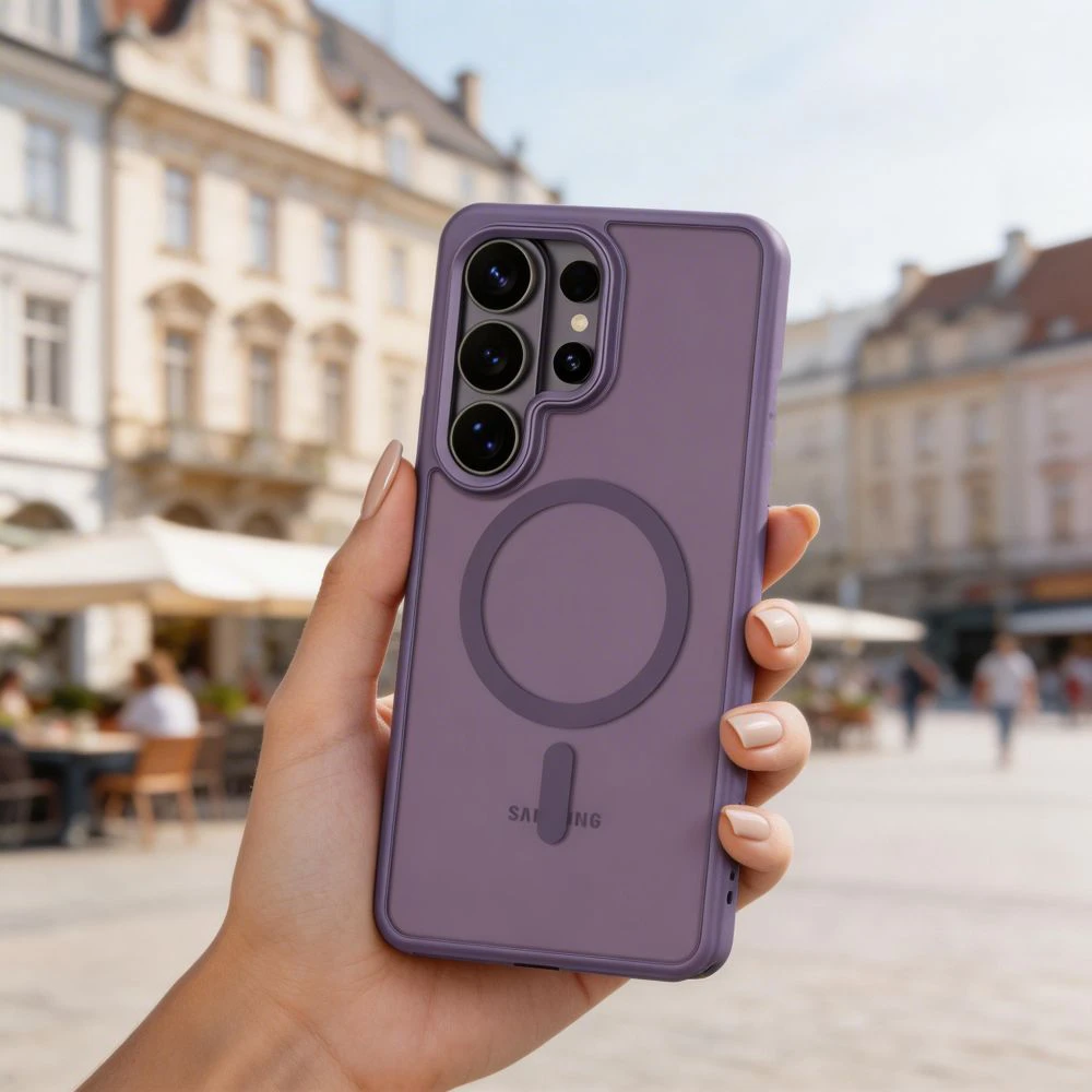 Dėklas Tech-Protect MagMat MagSafe Samsung Galaxy S26 Ultra MATINIS KOBALTO VIOLETINIS
