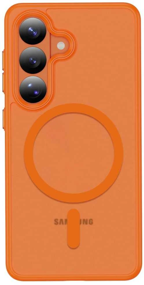 Dėklas Tech-Protect MagMat MagSafe Samsung Galaxy S26 Matte oranžinės spalvos