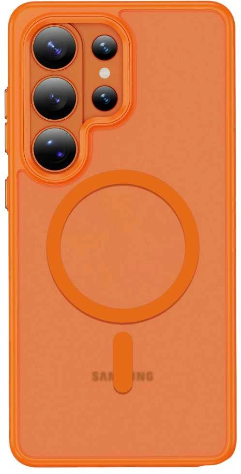 Dėklas Tech-Protect MagMat MagSafe Samsung Galaxy S26 Ultra Matte oranžinės spalvos