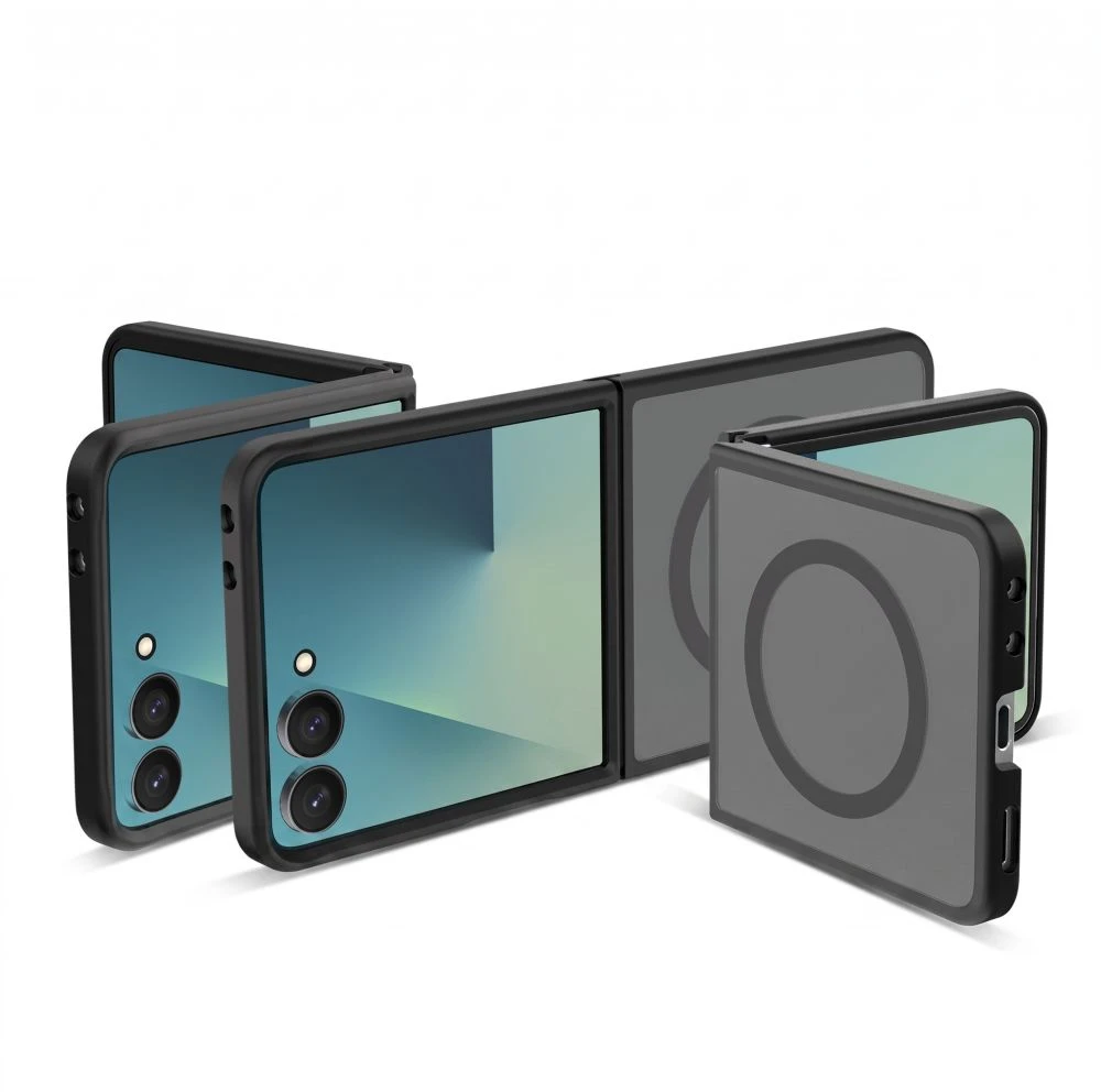 Dėklas Tech-Protect MagMat MagSafe Samsung Galaxy Z FLIP 8 MATINIS Juodas
