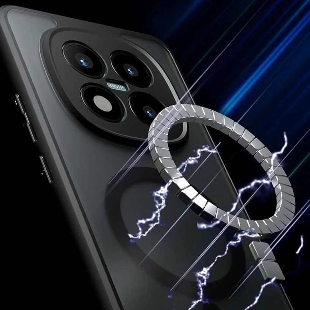 Dėklas Tech-Protect MagMat MagSafe Xiaomi Poco M8 Pro / Redmi Note 15 Pro+ Plus 5G matinės juodos spalvos