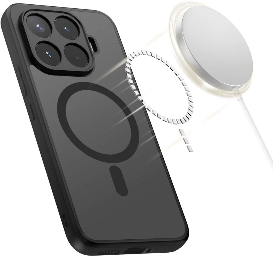 Dėklas Tech-Protect MAGMAT MAGSAFE XIAOMI 17T PRO MATINIS Juodas