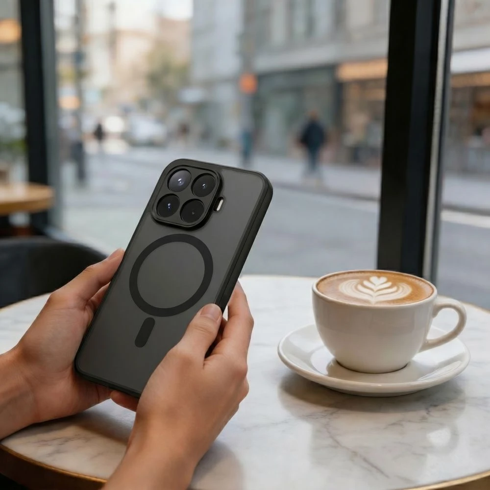 Dėklas Tech-Protect MAGMAT MAGSAFE XIAOMI 17T PRO MATINIS Juodas
