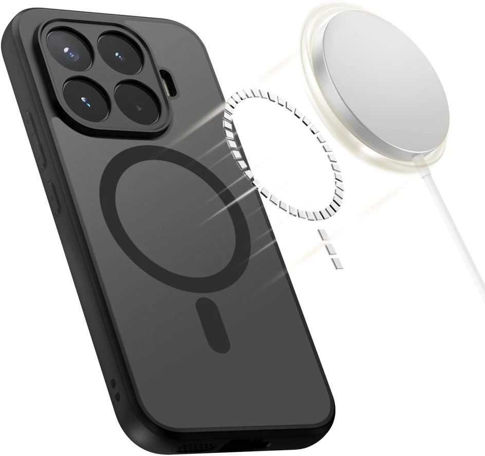 Dėklas Tech-Protect MAGMAT MAGSAFE XIAOMI 17T MATINIS Juodas