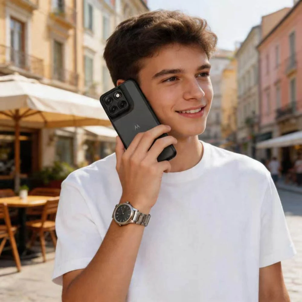 Dėklas Tech-Protect MagMat Motorola EDGE 70 FUSION / FUSION+ PLUS 5G MATINIS juodos spalvos