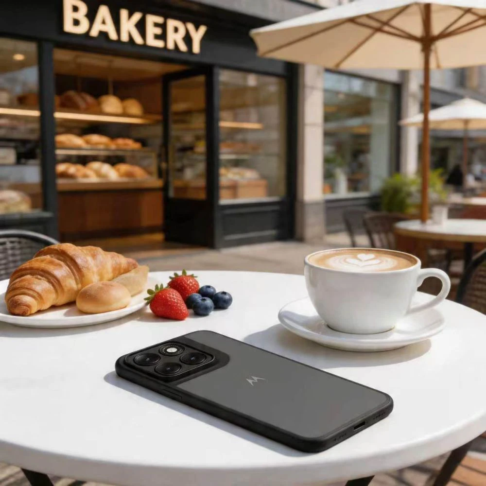 Dėklas Tech-Protect MagMat Motorola EDGE 70 FUSION / FUSION+ PLUS 5G MATINIS juodos spalvos