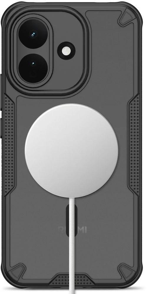 Dėklas Tech-Protect RUGGED SHIELD MagSafe XIAOMI REDMI NOTE 17 Pro 5G MATINIS Juodas
