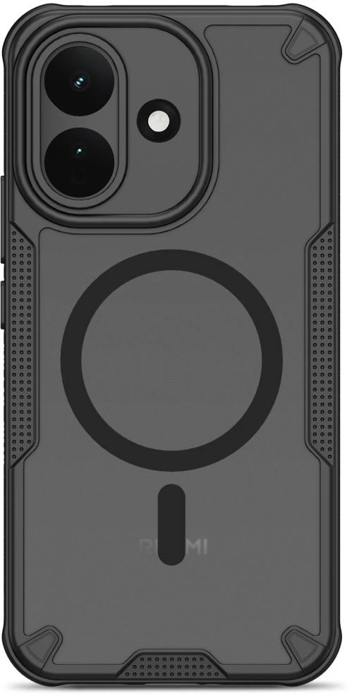 Dėklas Tech-Protect RUGGED SHIELD MagSafe XIAOMI REDMI NOTE 17 Pro 5G MATINIS Juodas