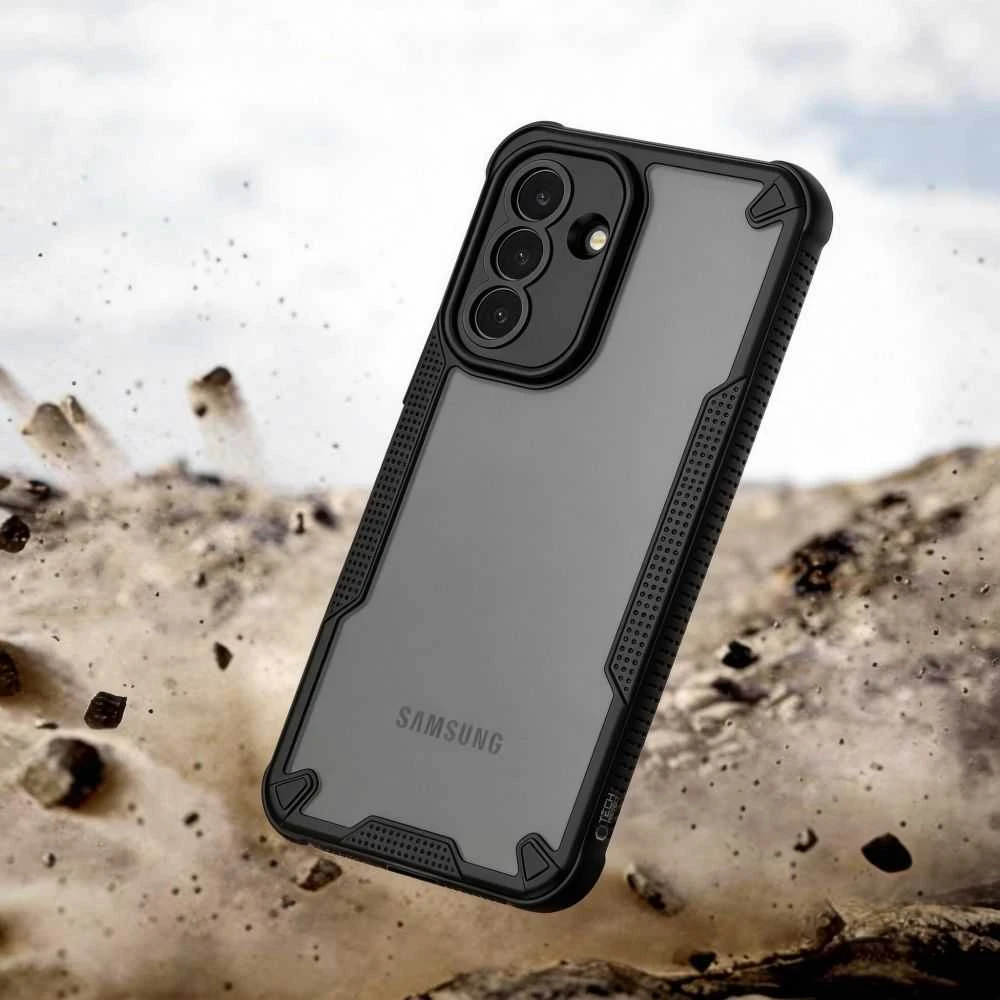 Dėklas Tech-Protect RUGGED SHIELD Samsung Galaxy A37 5G MATINIS juodos spalvos