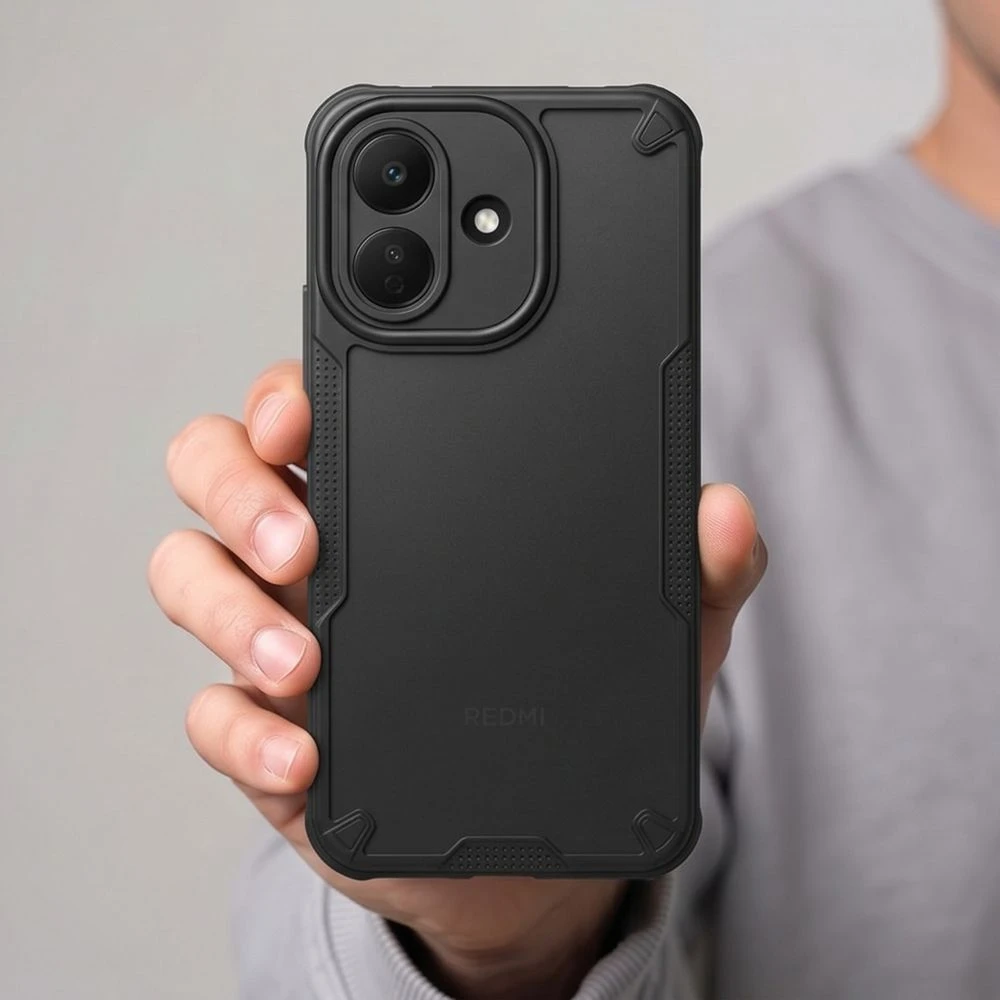 Dėklas Tech-Protect RUGGED SHIELD XIAOMI REDMI NOTE 17 Pro 5G MATINIS Juodas