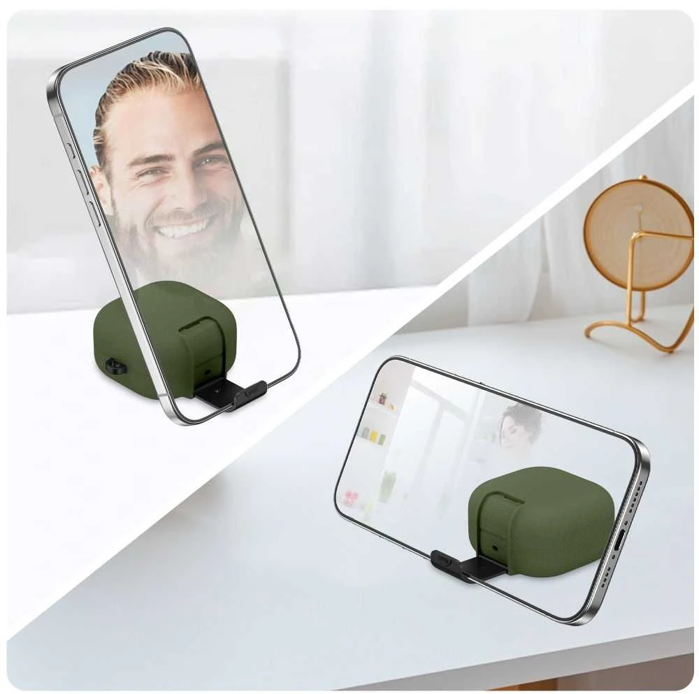 Dėklas Tech-Protect Slim Hook Samsung Galaxy Buds 4 / 4 Pro Olive žalios spalvos