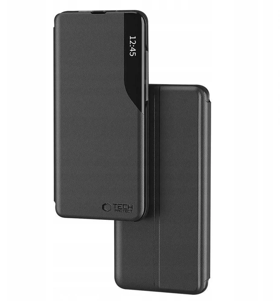 Dėklas Tech-Protect Smart VIEW Samsung Galaxy A57 5G juodos spalvos