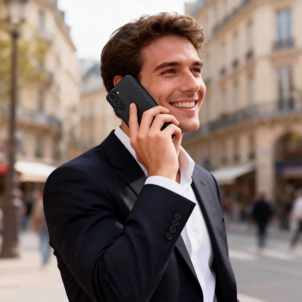 Dėklas Tech-Protect Smart VIEW Samsung Galaxy A57 5G juodos spalvos