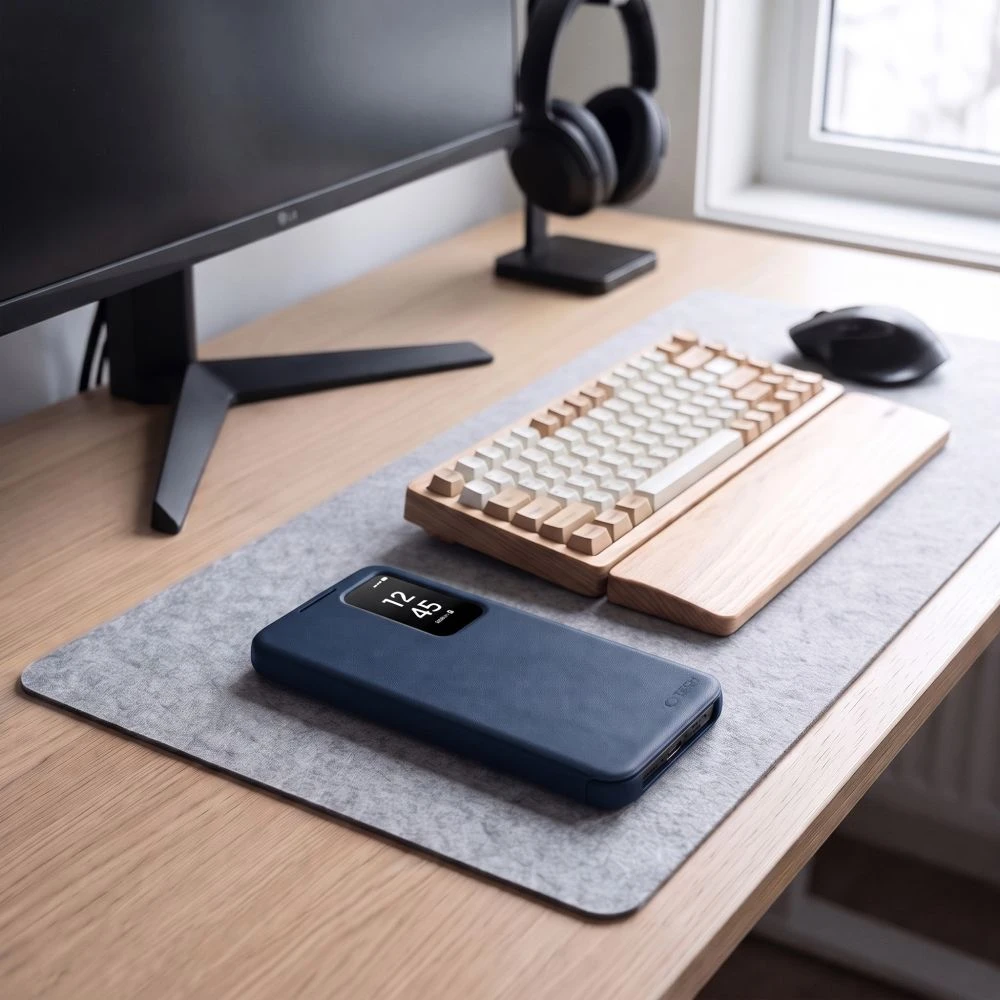 Dėklas Tech-Protect SMART WALLET Samsung Galaxy S26 FE TAMSIAI MĖLYNAS