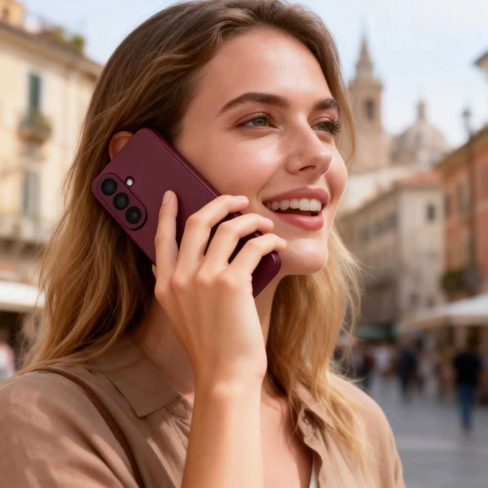 Dėklas Tech Protect „TechProtect“ išmanioji piniginė „Samsung Galaxy S26+ Plus Mulberry“