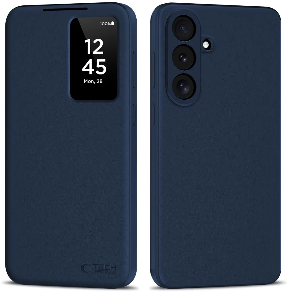 Dėklas Tech-Protect SMART WALLET Samsung Galaxy S26 FE TAMSIAI MĖLYNAS