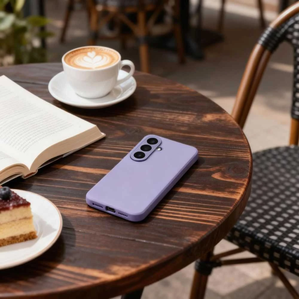Dėklas Tech-Protect Smart Wallet Samsung Galaxy S26+ Plus violetinės spalvos