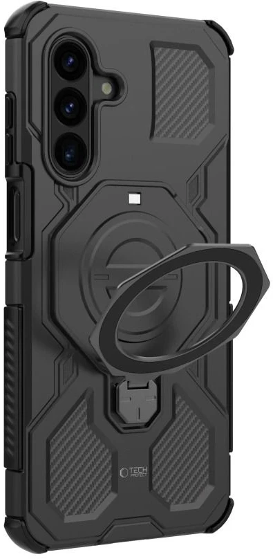Dėklas TECH-PROTECT TACTICSTAND MagSafe Samsung Galaxy A17 / A18 4G / 5G MATINIS juodos spalvos