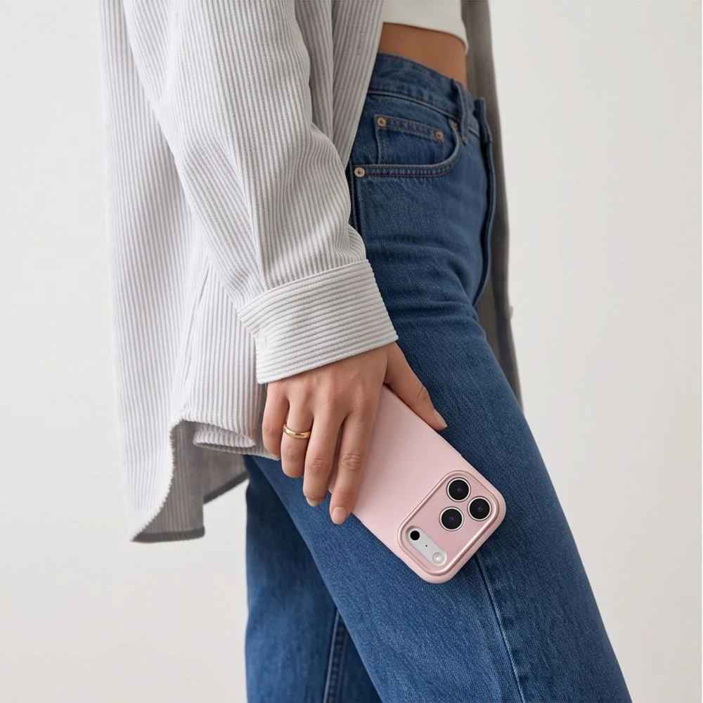 Dėklas TECH-PROTECT UNIQ MagSafe CC iPhone 17 PRO / 18 PRO ŠVELNIAI ROŽINIS