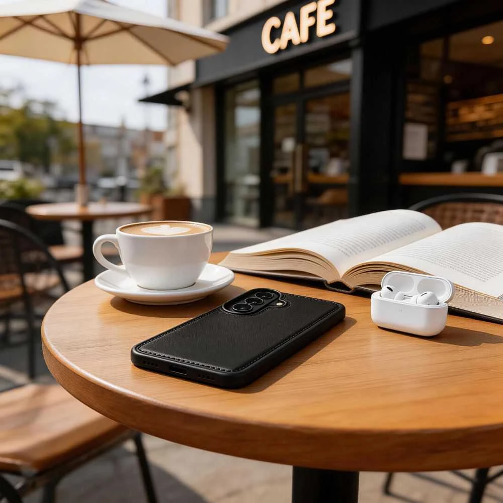 Dėklas Tech-Protect Wallet MagSafe Samsung Galaxy S26 MATINIS Juodas