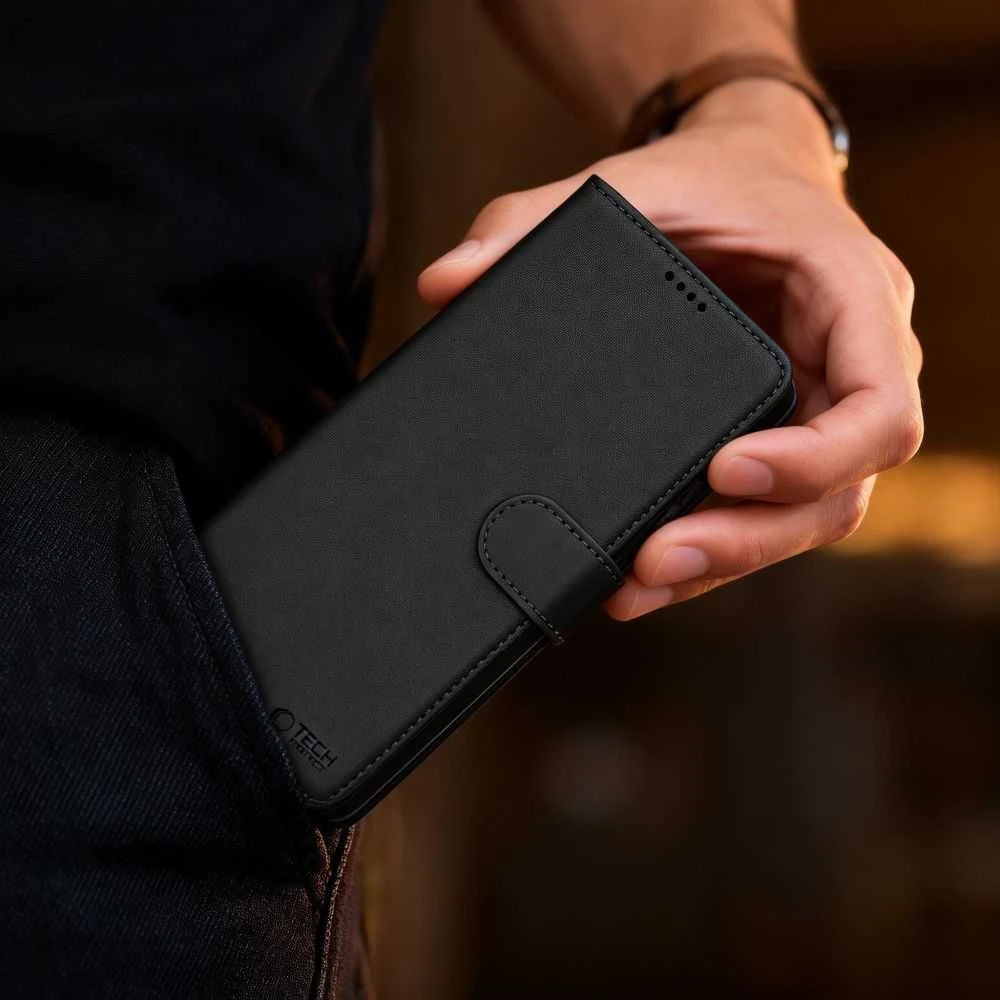 Dėklas Tech-Protect WALLET MagSafe Samsung Galaxy S26 ULTRA MATINIS Juodas