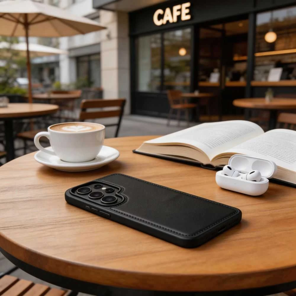 Dėklas Tech-Protect WALLET MagSafe Samsung Galaxy S26 ULTRA MATINIS Juodas