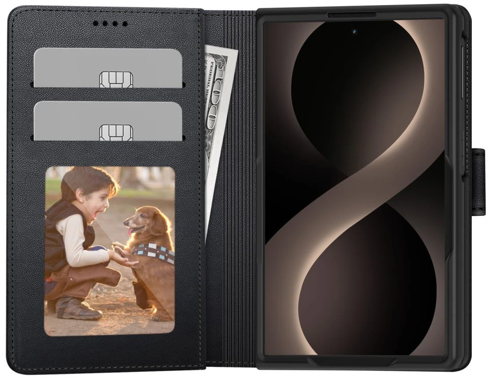 Dėklas Tech-Protect Wallet Samsung Galaxy Z FOLD 8 Juodas