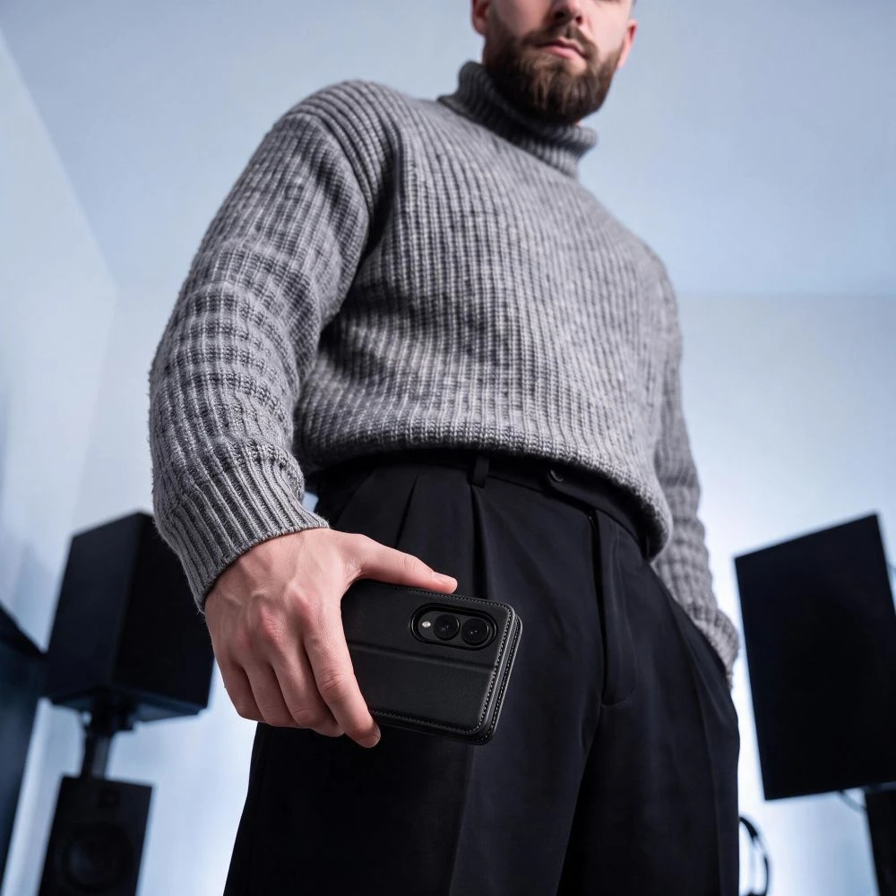 Dėklas Tech-Protect Wallet Samsung Galaxy Z FOLD 8 Juodas