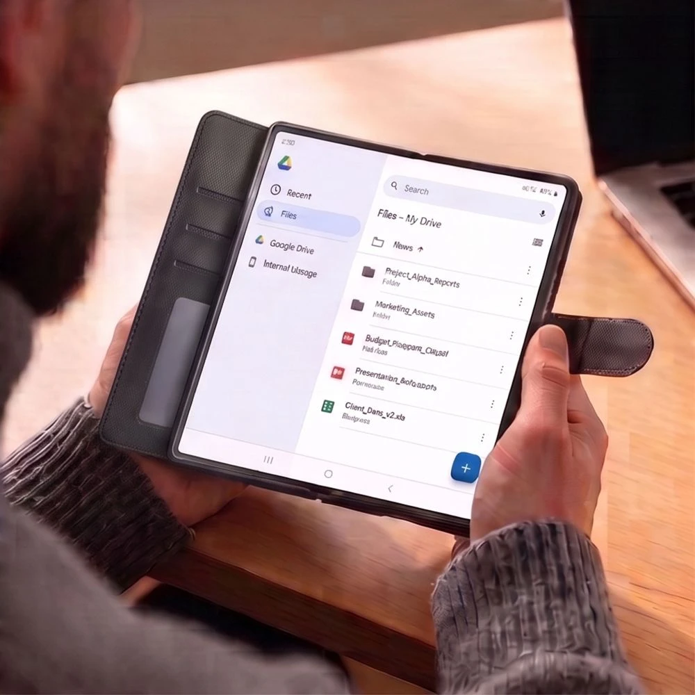 Dėklas Tech-Protect Wallet Samsung Galaxy Z FOLD 8 ULTRA Juodas